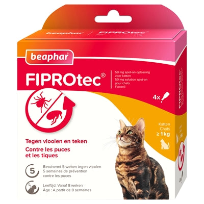 Beaphar Fiprotec Kat Tegen Vlooien & Teken - Verdurra