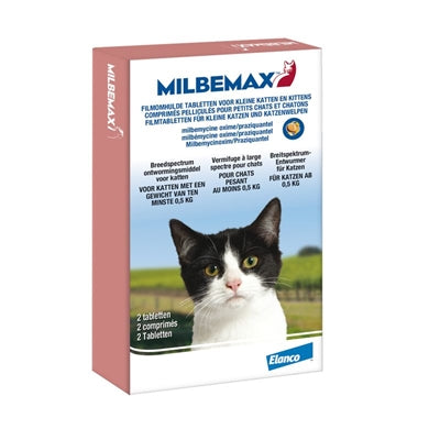Milbemax Tablet Ontworming Kleine Kat / Kitten 2Tbl - Verdurra
