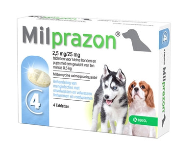 Krka Milprazon Ontwormingstabletten Hond - Verdurra