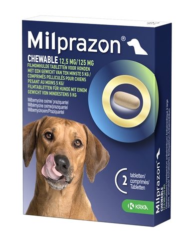 Krka Milprazon Kauwtabletten Ontwormingstabletten Hond - Verdurra