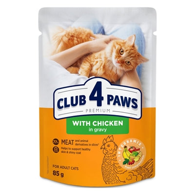 Club 4 Paws Premium Adult Pouch Kip In Saus