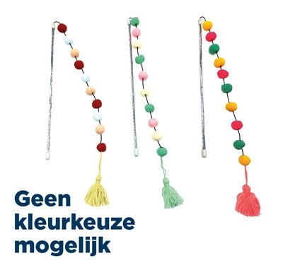 Croci Kattenhengel Pompom Assorti - Verdurra