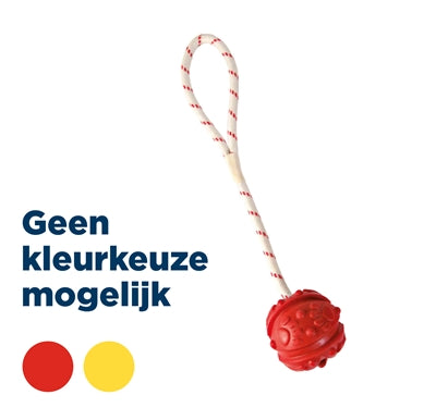 Trixie Bal Aan Touw Natuurrubber Drijvend Oranje