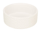 Trixie Voerbak / Drinkbak Wave Keramiek Wit