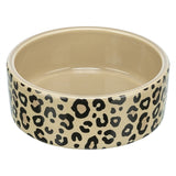 Trixie Voerbak / Drinkbak Leo Kat Keramiek Panterprint Assorti