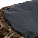 Trixie Hondenmand Leo Soft Rond Pluche Bruin / Panterprint
