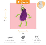 Happy Pet Tabby Patch Aubergines Met Catnip