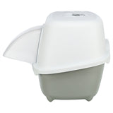 Trixie Kattenbak Davio Top Outdoor Met Kap Grijs / Wit
