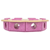 Trixie Hole'n'roll Bloem Vilt Roze / Beige