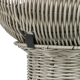 Trixie Kattenmand Amalia Rond Polyrattan Grijs