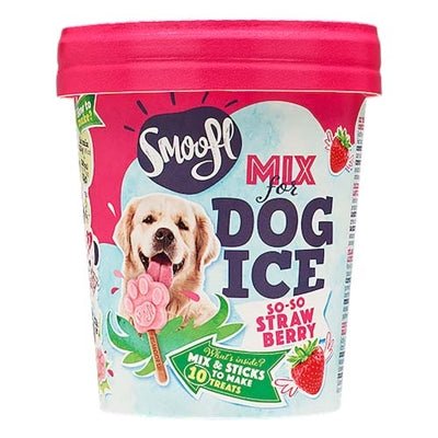 Smoofl Ijsmix Voor Honden Aardbei - Verdurra